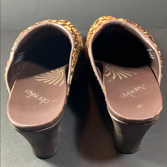 Dansko Rae Leopard Pony clogs/mules - Picture 6 of 12